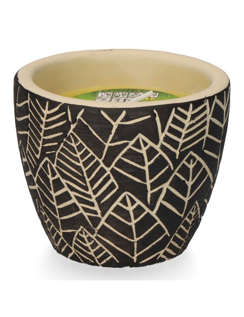 Vela citronela de terracota "hojas" colores surtidos