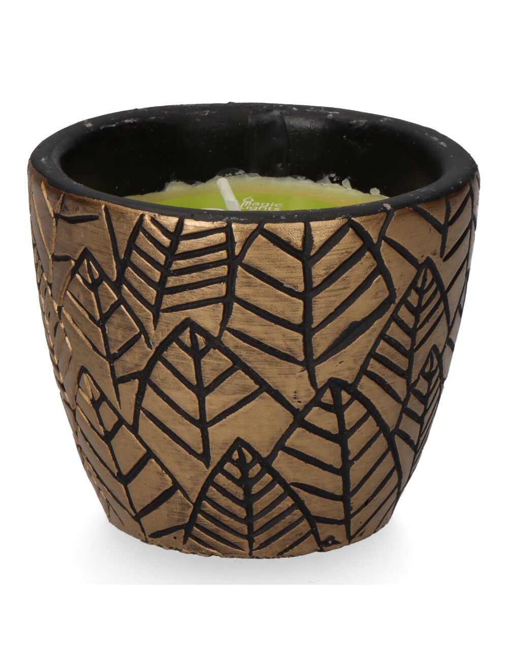 Vela citronela de terracota "hojas" colores surtidos