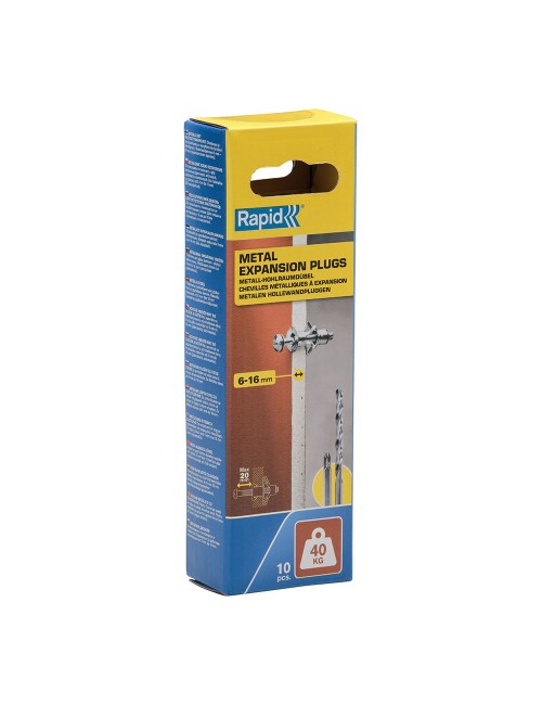 Taco de expansión metálico ø11x37 tornillo m5x48 (bolsa 10 unid)