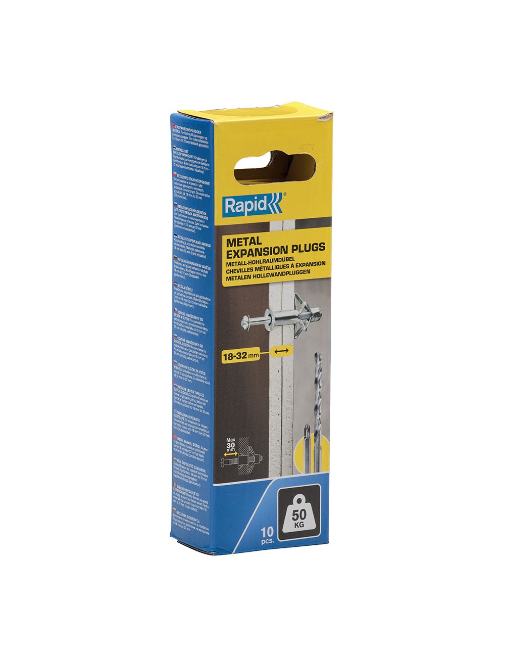 Taco de expansión metálico ø13x65 tornillo m6x75 (bolsa 10 unid)