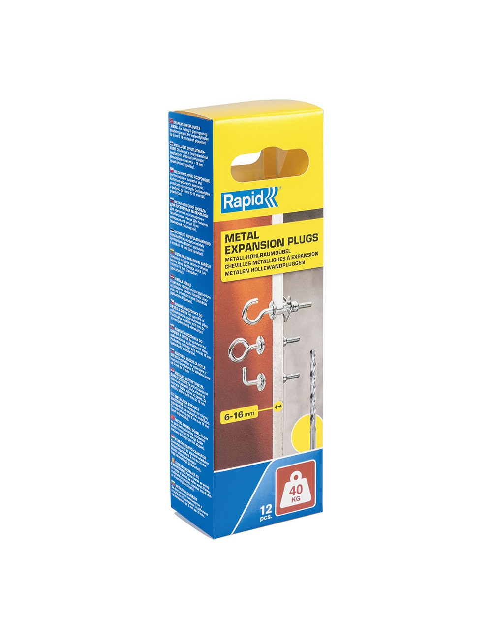 Taco de expansión metálico ø11x37 tornillo ø5 (bolsa 12 unid)