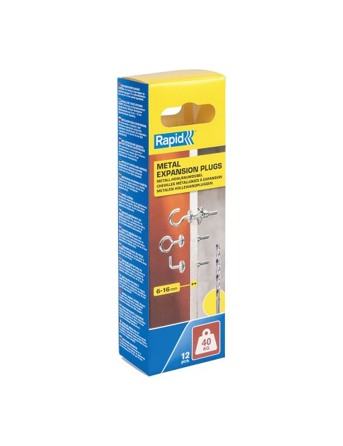 Taco de expansión metálico ø11x37 tornillo ø5 (bolsa 12 unid)