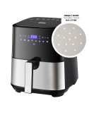 Freidora de aire con pantalla led 5 l *** promoción regalo 1 ud ref. 07788 - papel freidora de aire ø17 cm 100 uds ***