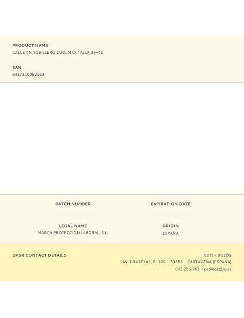 Calcetin tobillero coolmax talla 39-42