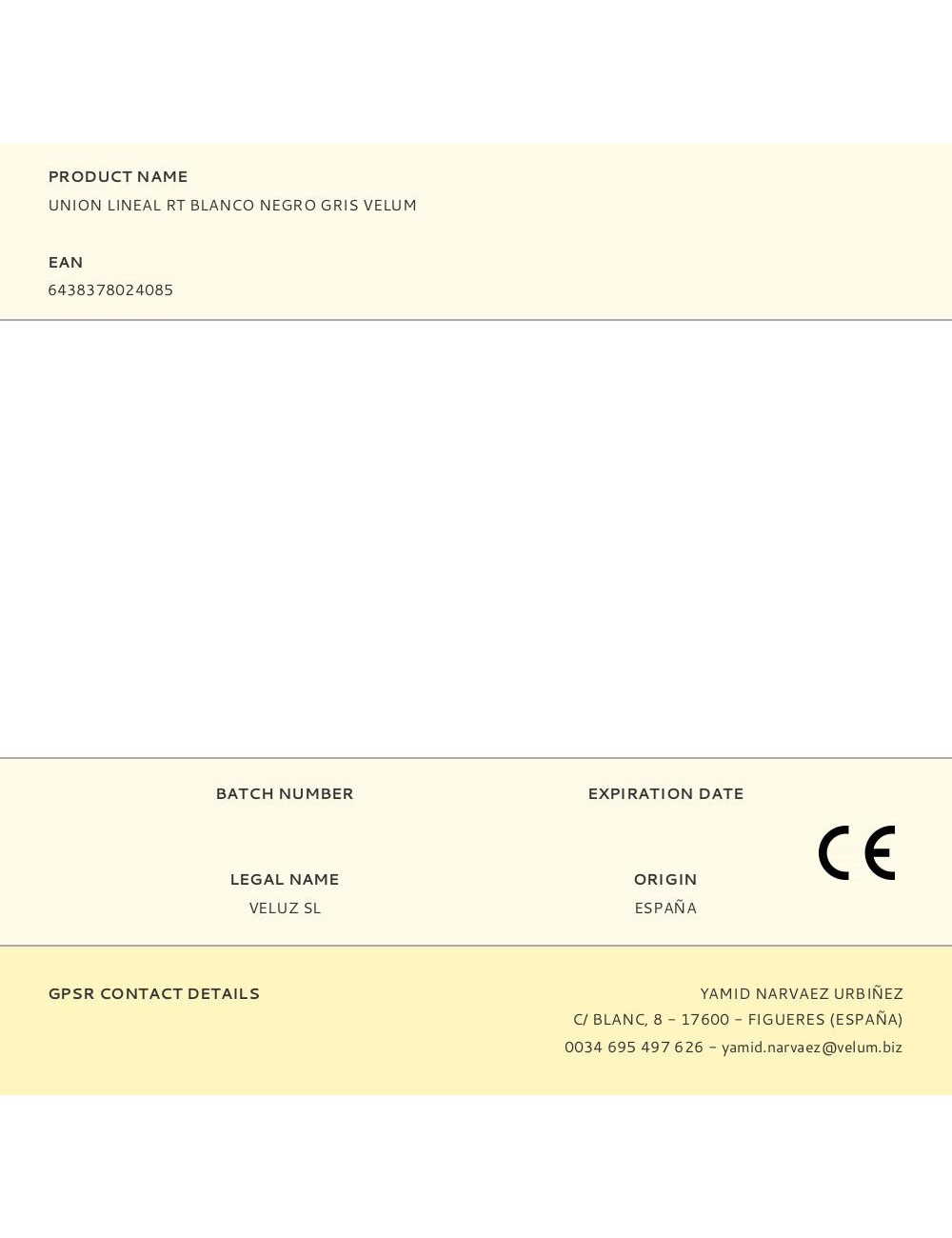 Union lineal rt blanco negro gris velum