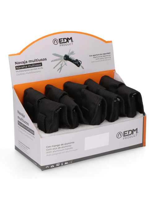 Multiherramienta con mosquetón modelo negro, serie kilimanjaro