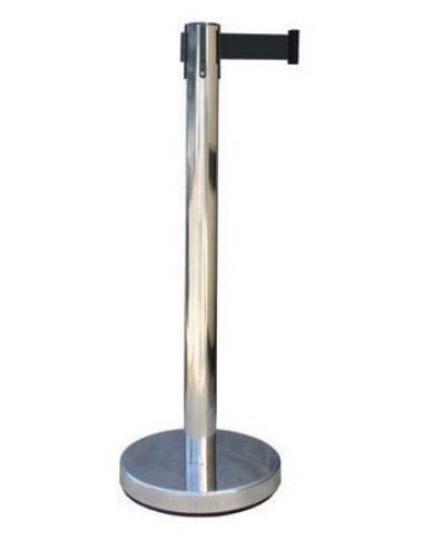 POSTE CROMÁTICO CINTA NEGRA, 4 MT. Ø80 POSTE CROMÁTICO CINTA NEGRA, 4 MT Ø80