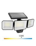Aplique solar nysil con sensor, negro, 8,7 w, 5000 k, 1000 lm