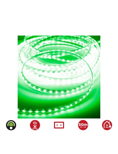 Tira de led 60 leds/m 4,2w/m 220-240v ip44 50 m verde