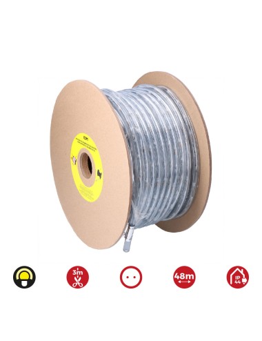 Tubo flexiled 2 vias multifuncion 48 m 36 leds/m ip44 amarillo