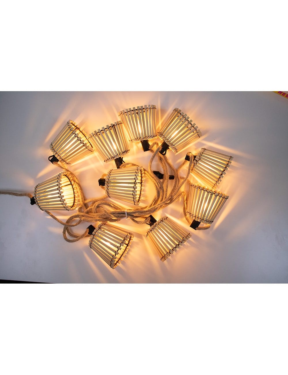 Guirnalda okinawa cable jute 10 bombillas 8 m