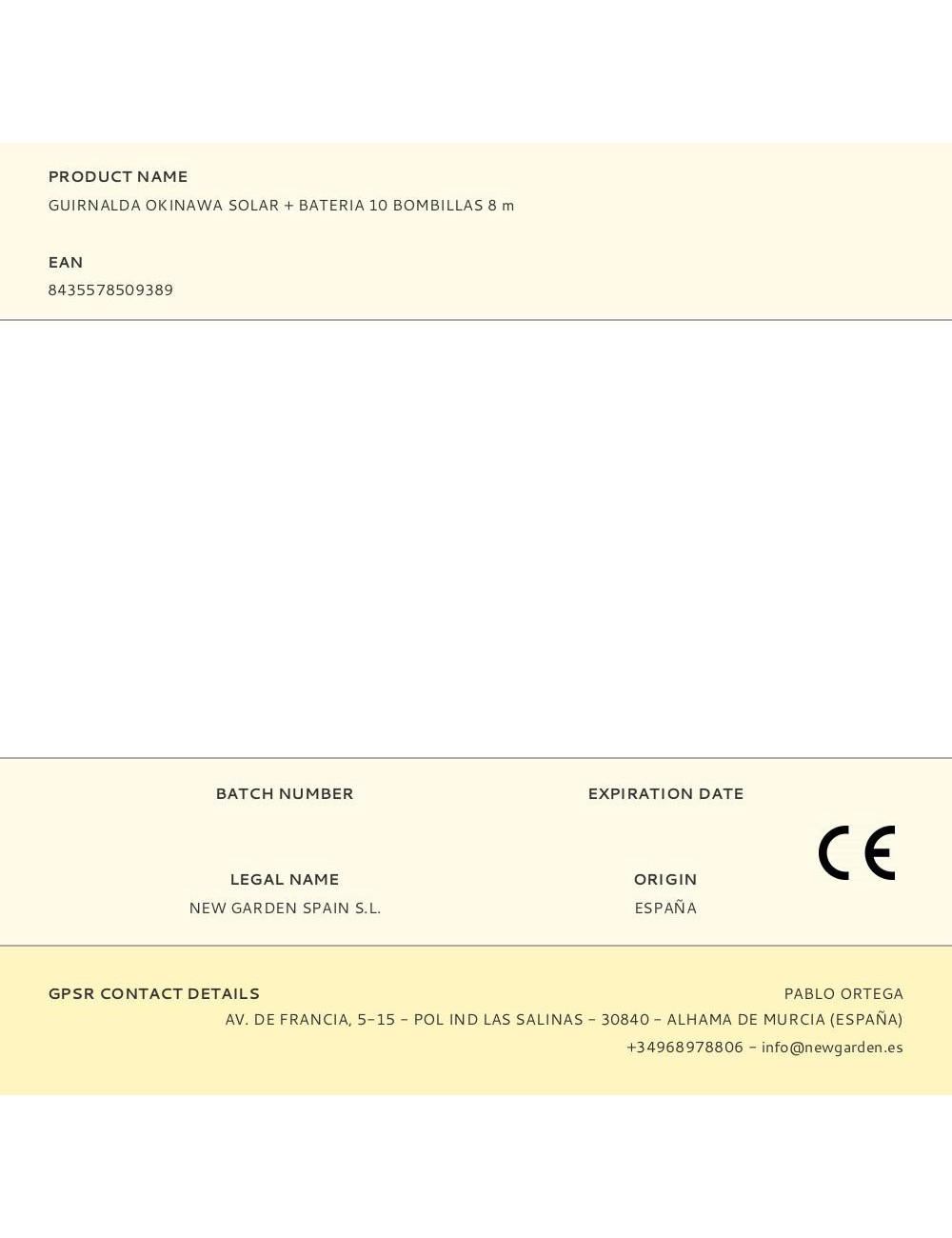 Guirnalda okinawa solar + bateria 10 bombillas 8 m