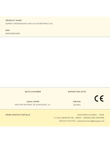 Bomba condensados 18l/h 5m gia18bcmini2 gia