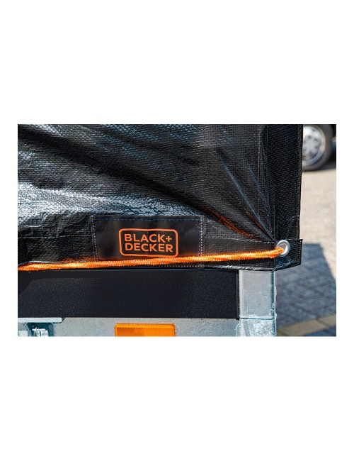 Lona negra para remolque, medidas: 1,6x2,5m. black+decker