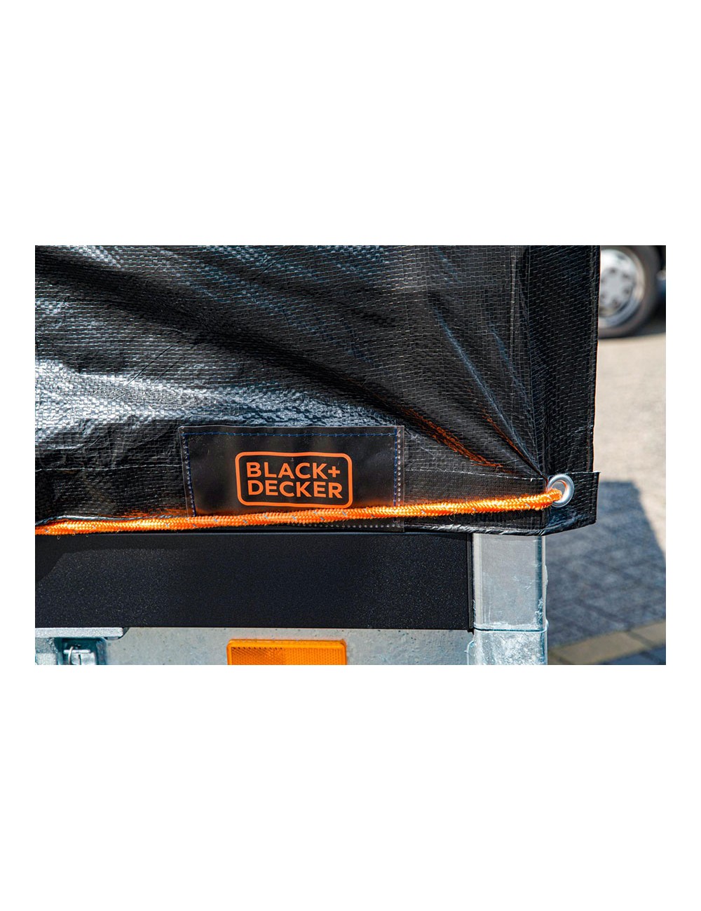 Lona negra para remolque, medidas: 3x4m. black+decker