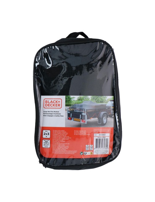Red de carga elastica, medida:2x3m, con 14 ojales. black+decker
