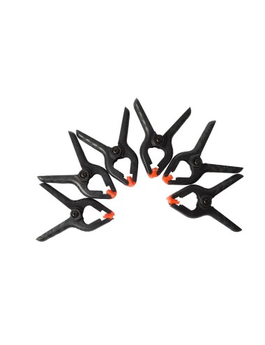 Pinza de resorte, medida 65 mm, pack de 6 uds