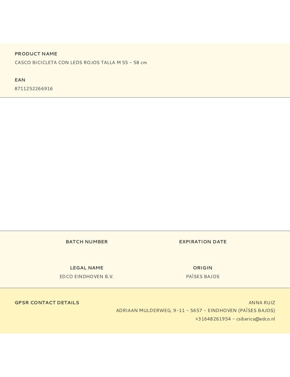 Casco bicicleta con leds rojos talla m 55 - 58 cm