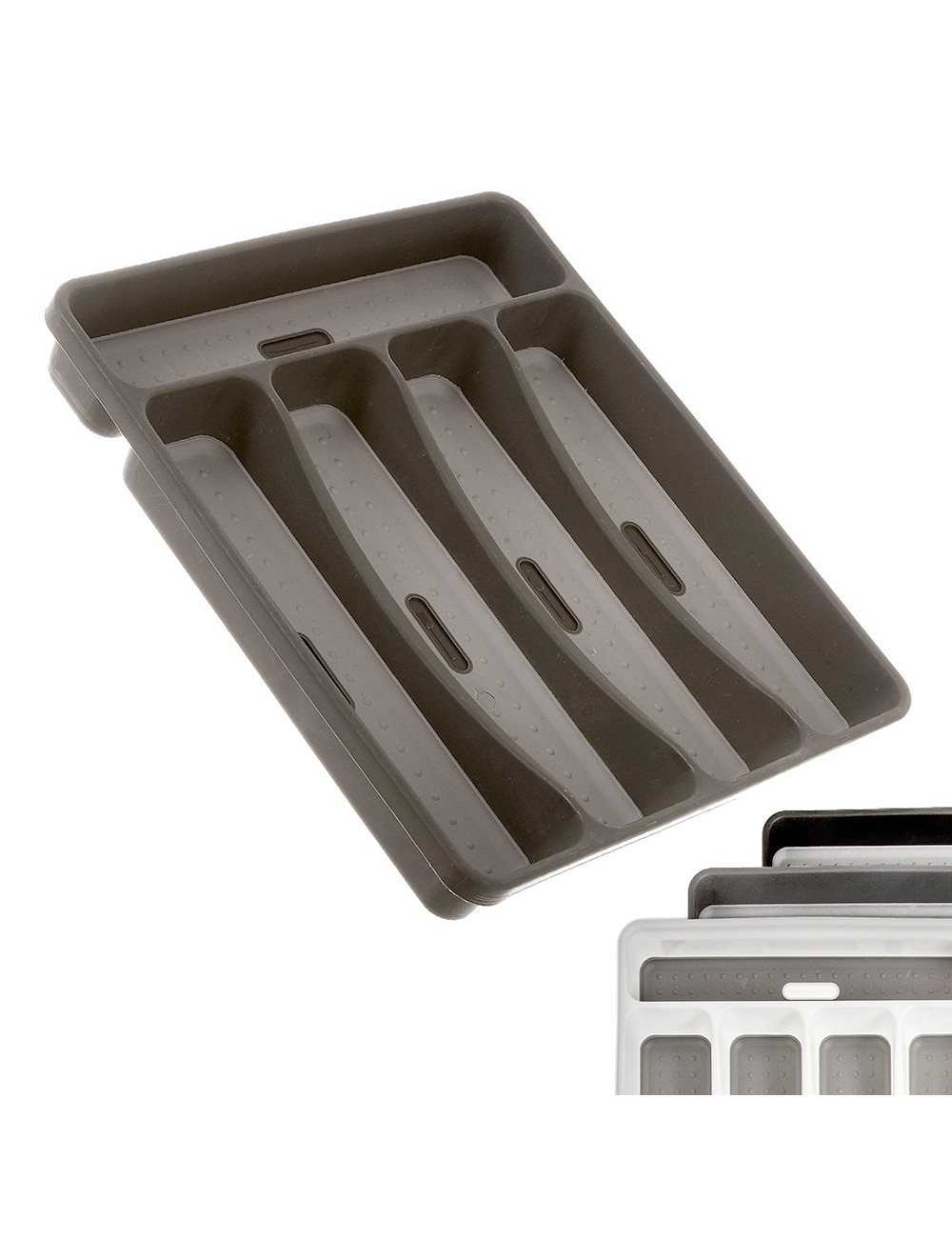 Cubertero plástico colores surtidos 28,5 x 5 x 32,5 cm