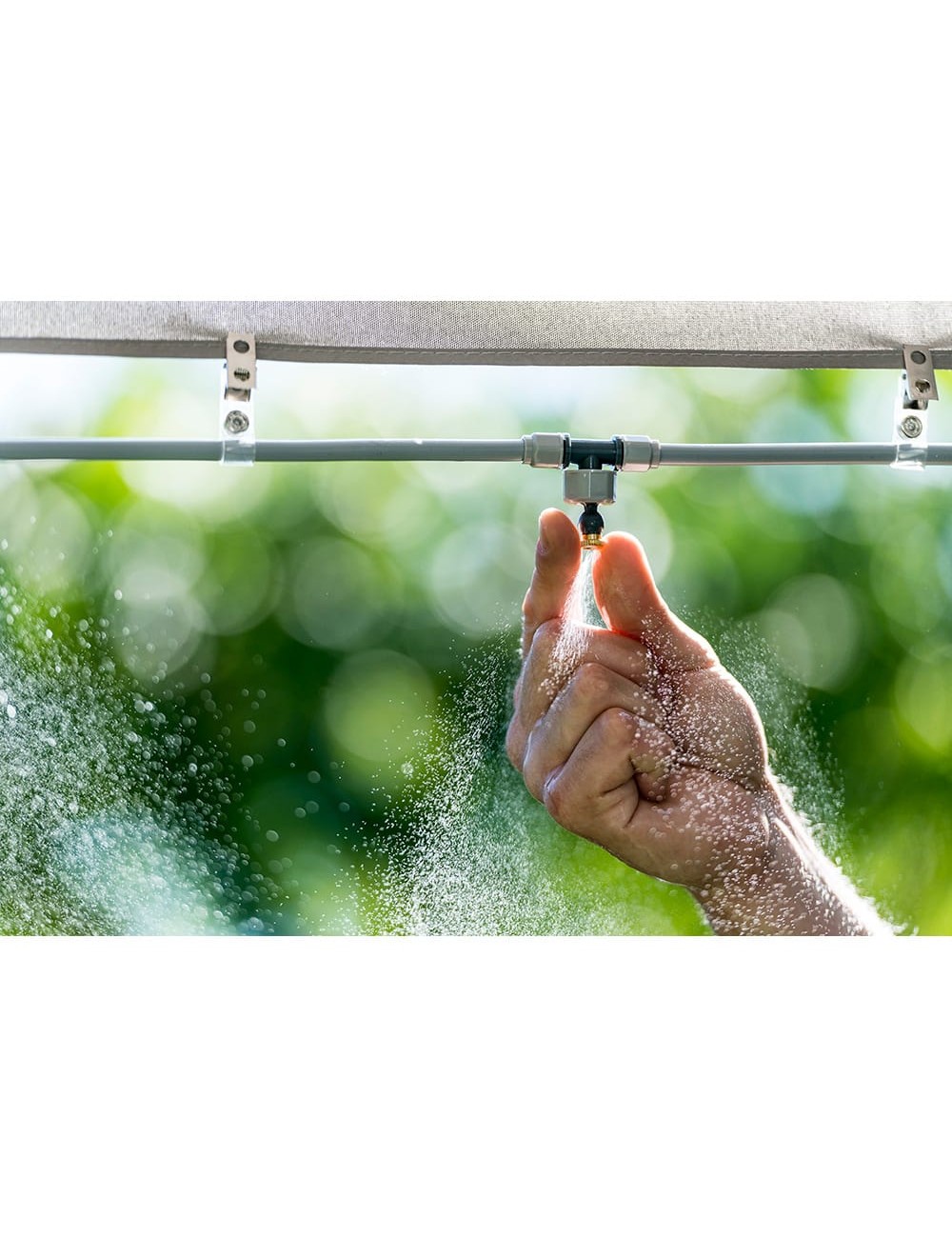 Set de nebulización/climatización para exterior de 15 m