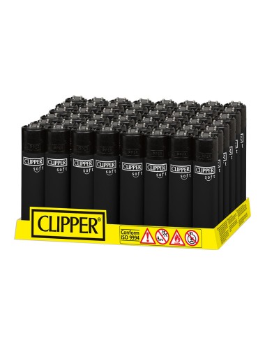 Encendedor cp11 acabado especial soft negro. clipper