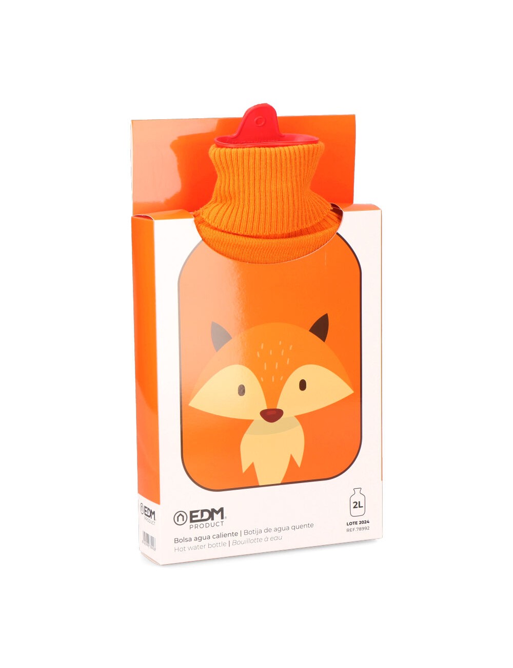 Bolsa de agua caliente 2 l modelo zorro