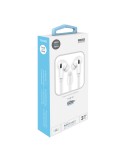 Auriculares hop blancos, lightning (comp. apple). tech one tech