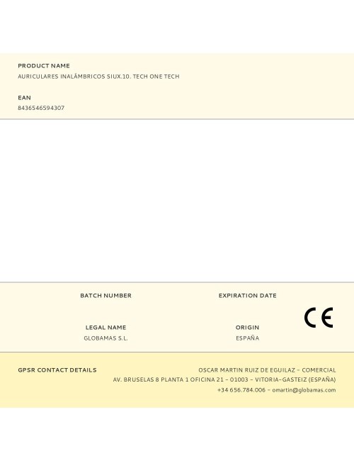 Auriculares inalámbricos siux.10. tech one tech