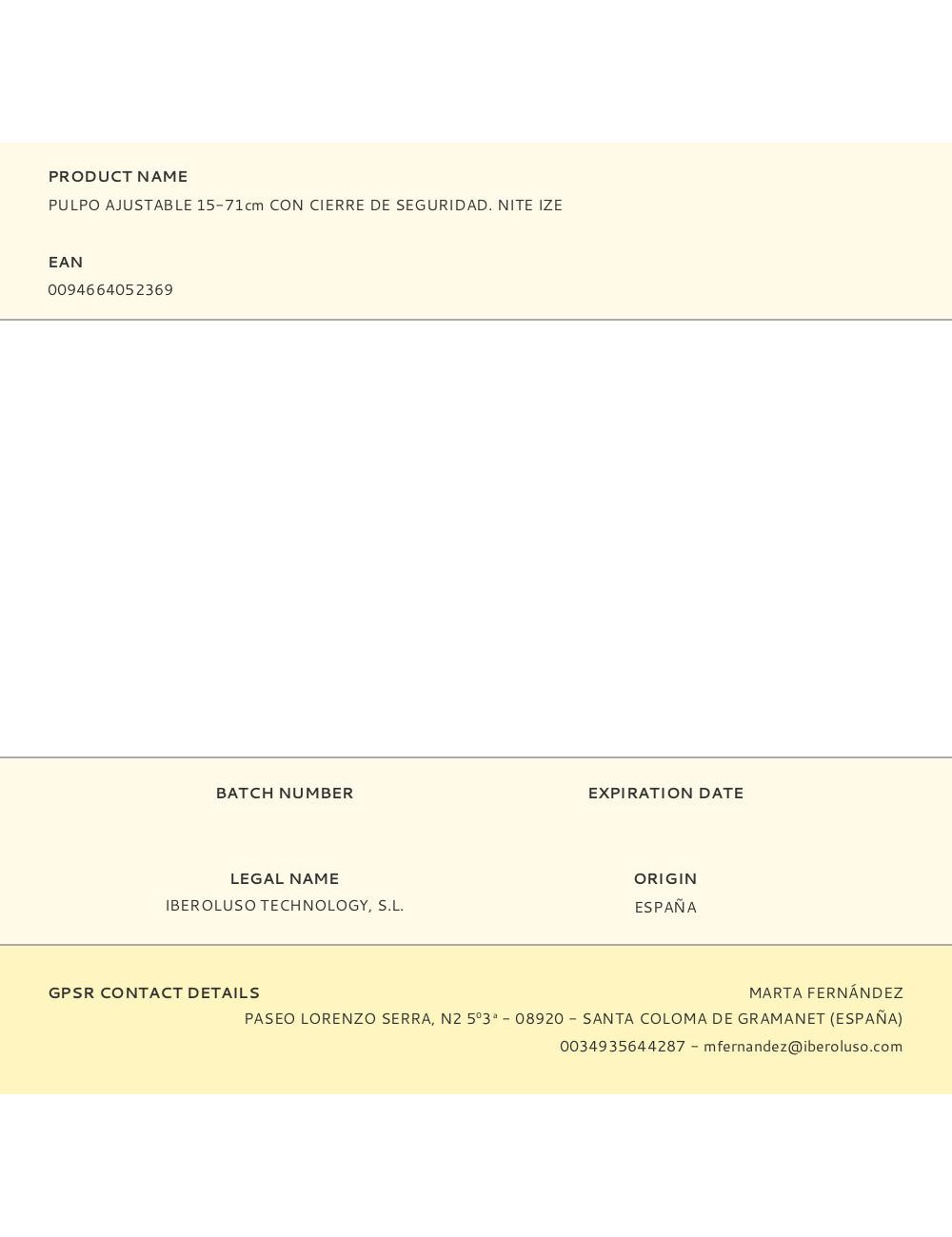 Pulpo ajustable 15-71cm con cierre de seguridad. nite ize