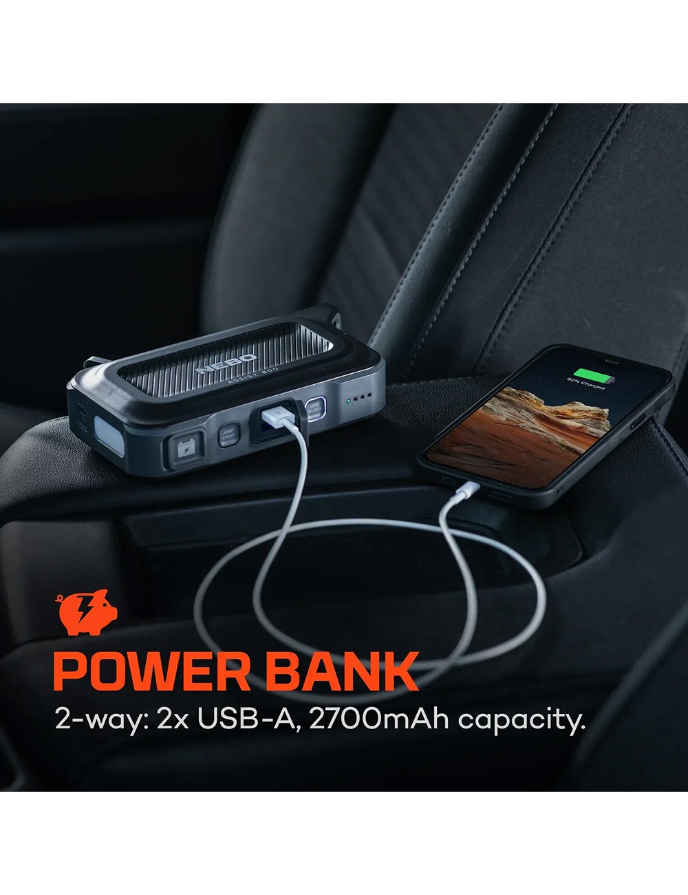 Arrancador 800amps+powerbank 8100 mah assist 800 jump starter. nebo