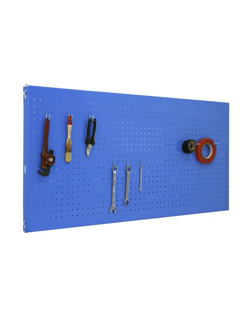 Panelclick 90x60 cm azul + 8 ganchos. simon rack