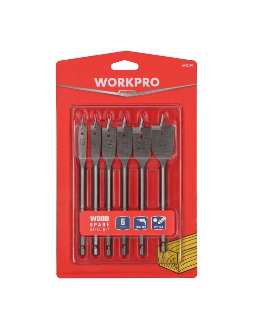 Brocas de pala, juego 6 piezas