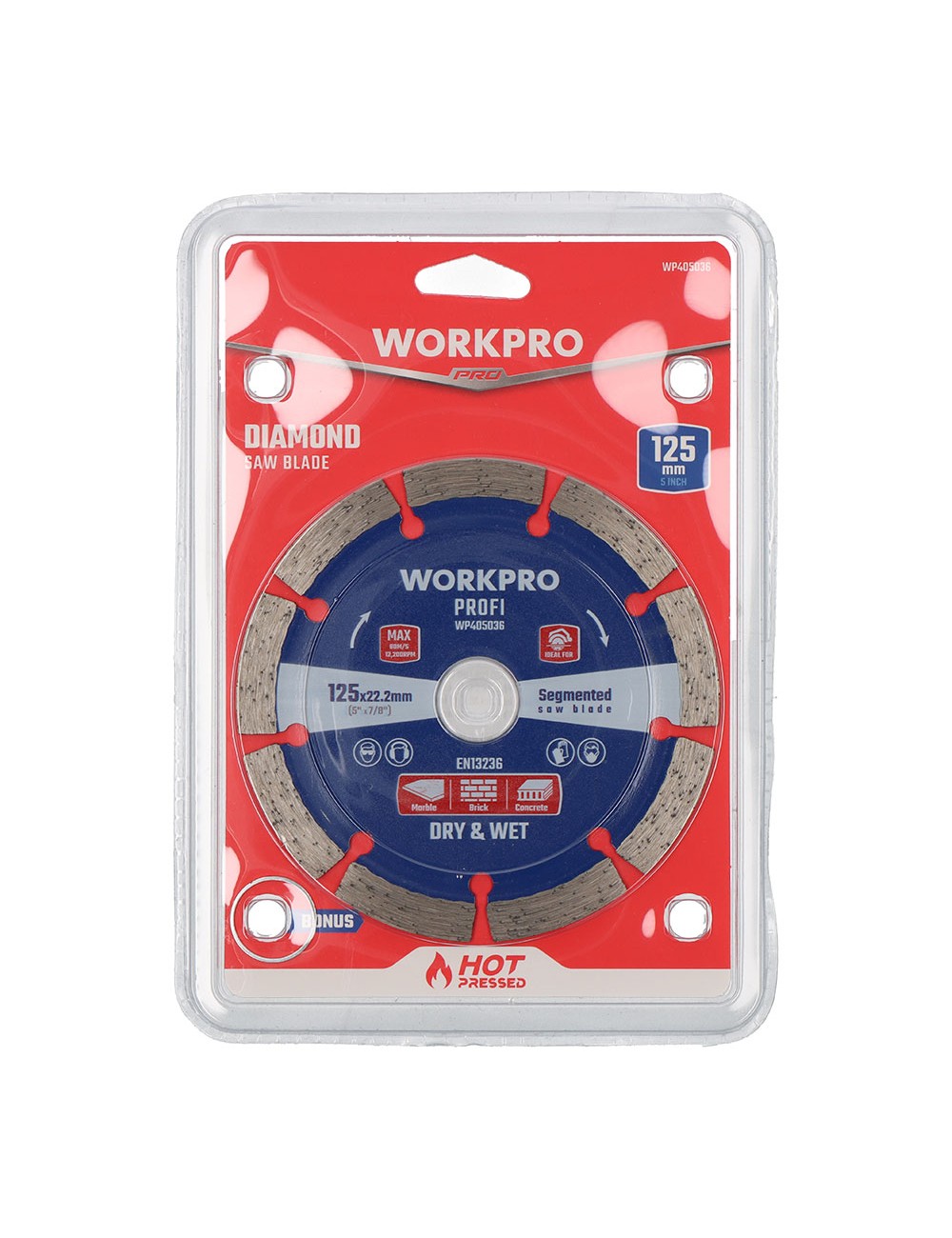 Disco diamantado segmentado profi ø125 x 22,2 mm