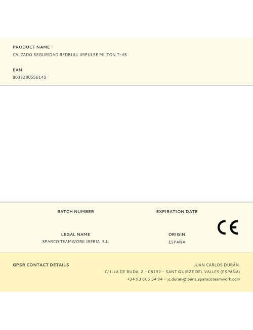 Calzado seguridad redbull impulse milton t-45
