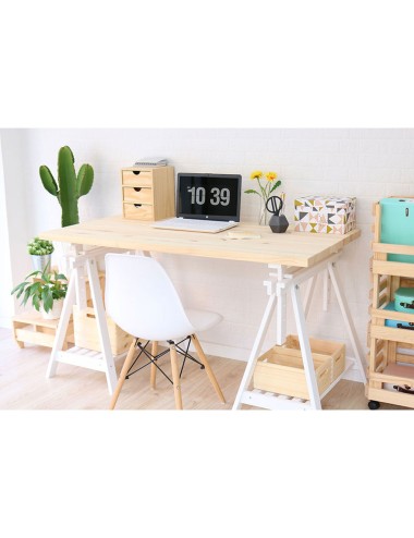 Tablero madera maciza de pino, 140x70x3cm astigarraga