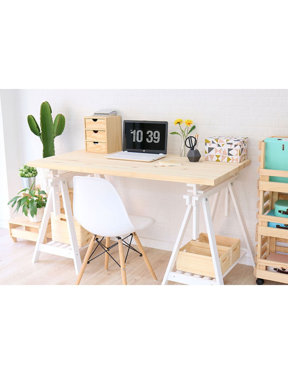 Tablero madera maciza de pino, 140x70x3cm astigarraga