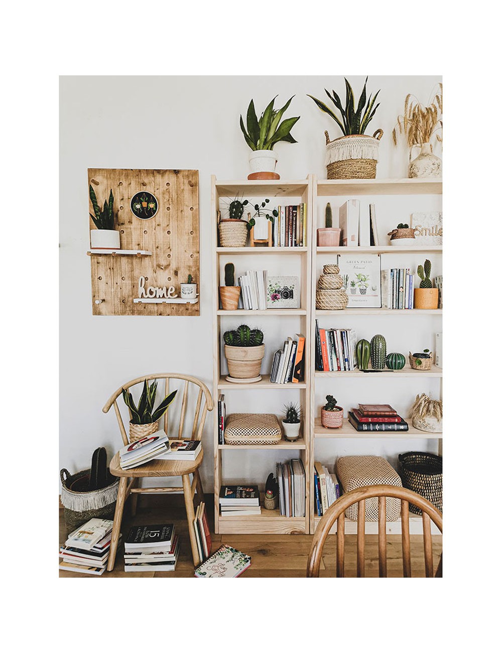 Estanteria gala 4 baldas madera de 49,6 x 25 x 120,7 cm