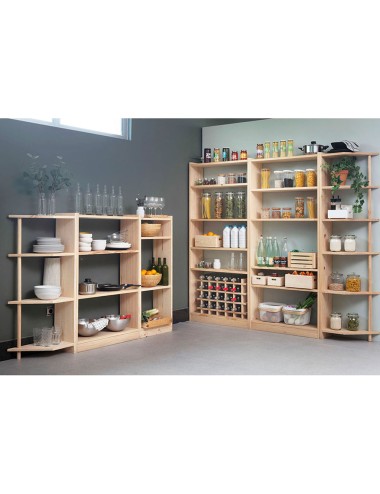 Estanteria gala 4 baldas madera de 79,6 x 25 x 120,7 cm