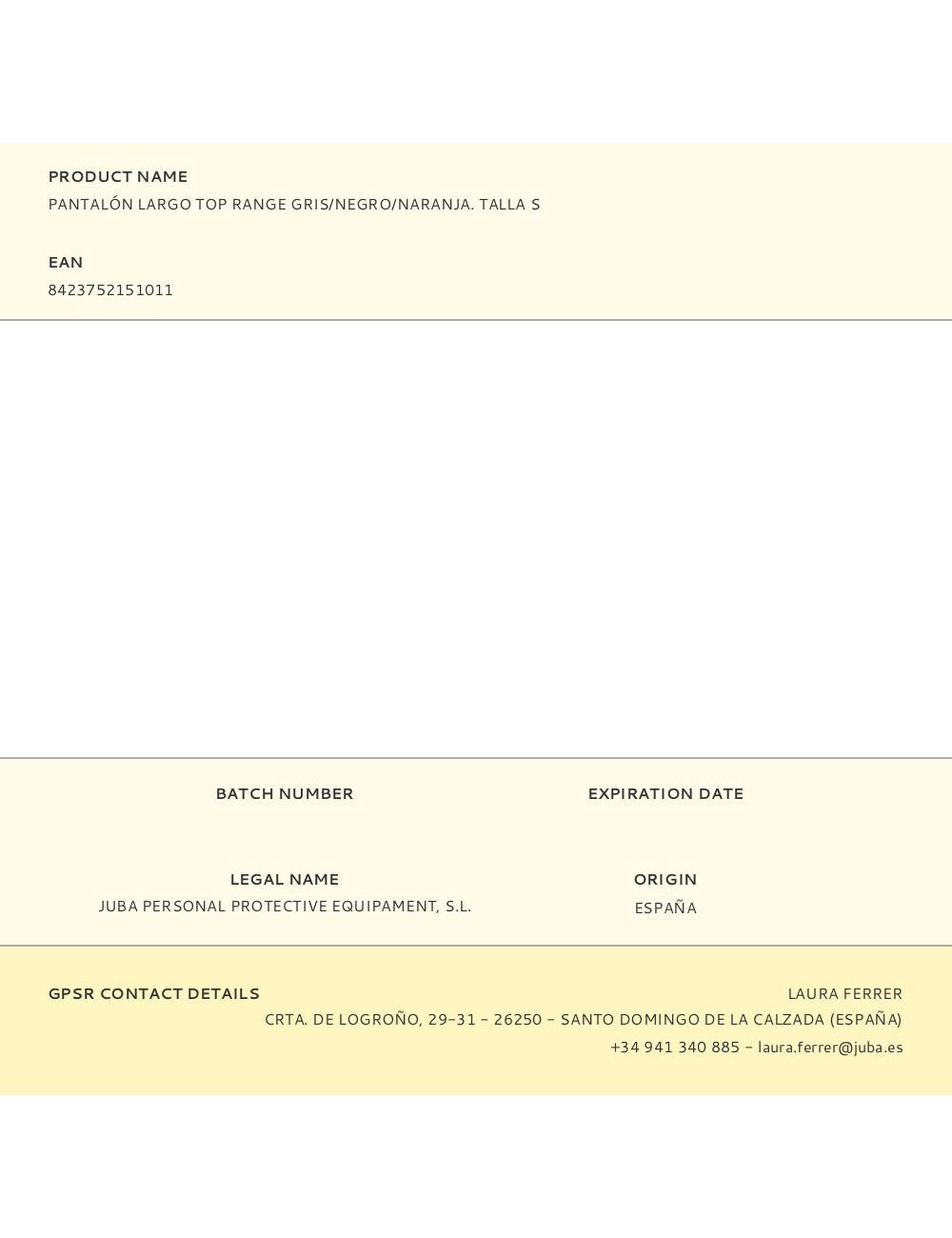 Pantalón largo top range gris/negro/naranja. talla s