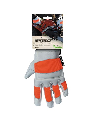 Guante piel reforzado para motosierra clase 1 t-10
