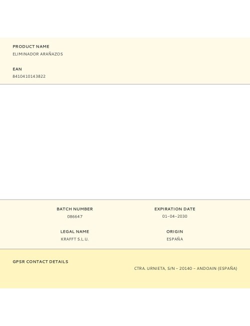 Eliminador arañazos