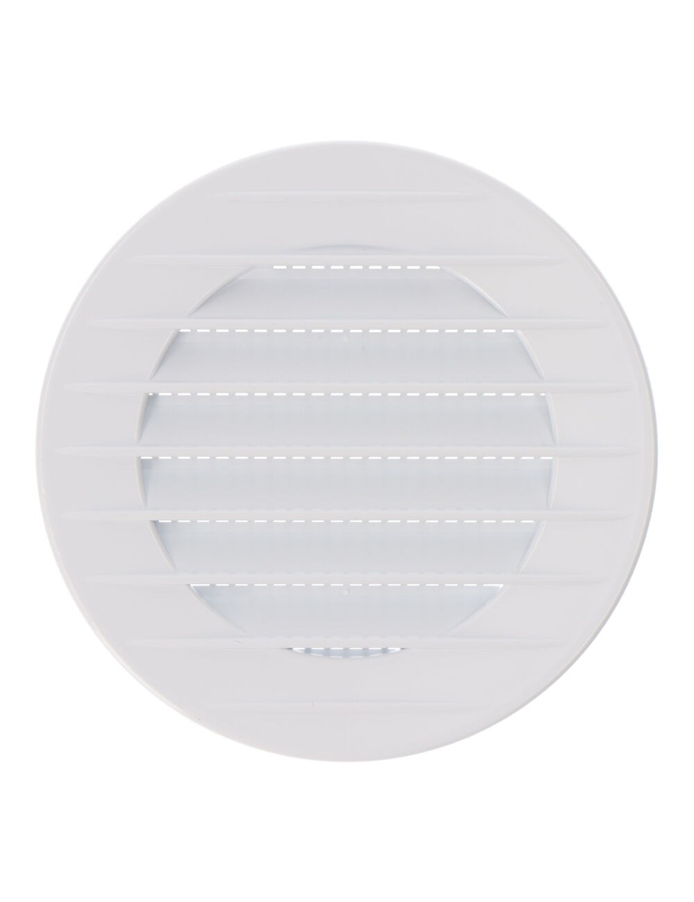 Rejilla ventilación redonda empotrable con mosquitera ø70mm abs blanca