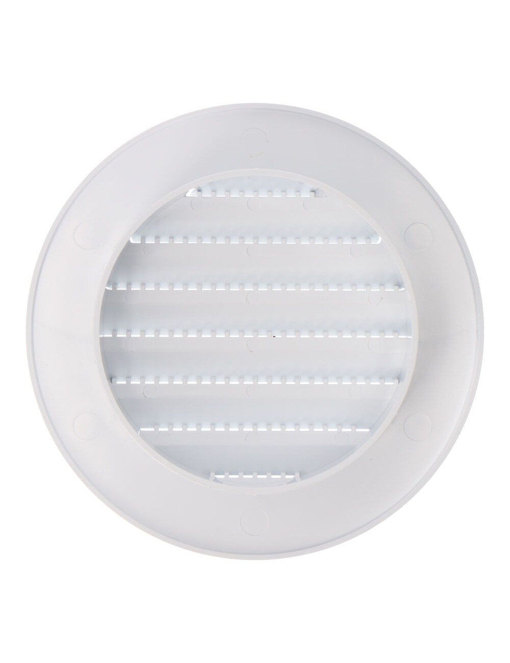 Rejilla ventilación redonda empotrable con mosquitera ø70mm abs blanca