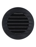 Rejilla ventilación redonda empotrable con mosquitera ø70mm abs gris antracita