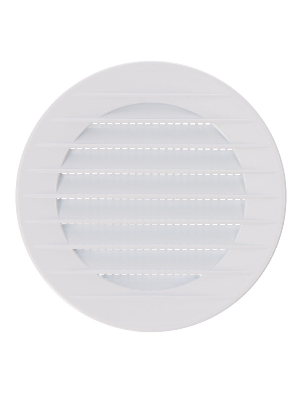 Rejilla ventilación redonda empotrable con mosquitera ø80mm abs blanca