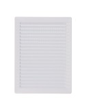 Rejilla ventilacíón rectangular empotrable con mosquitera abs 137x207mm blanco