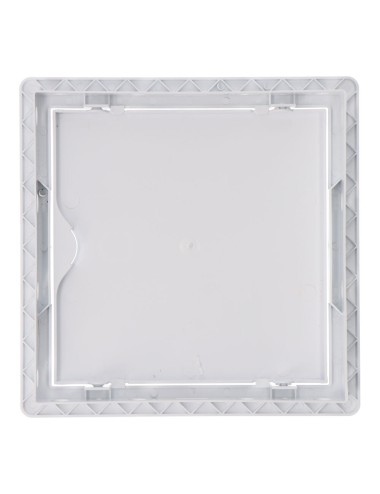 Tapa de registro cuadrada empotrable abs 15x15cm blanca