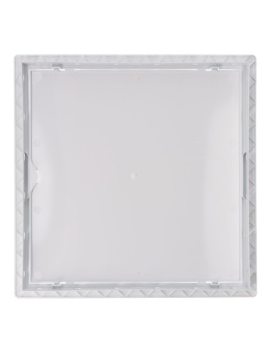 Tapa de registro cuadrada empotrable abs 30x30cm blanca