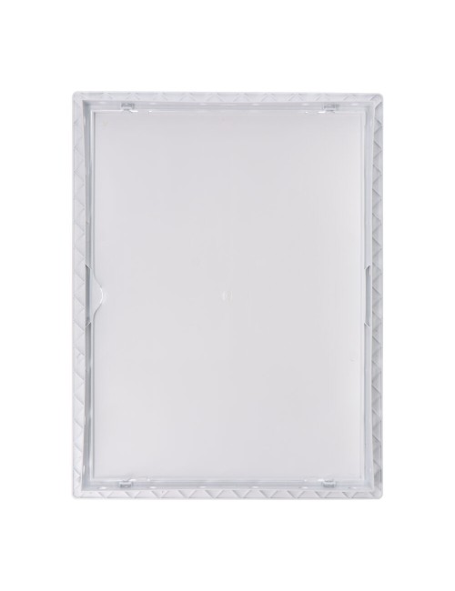 Tapa de registro rectangular empotrable abs 30x40cm blanca