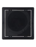 Tapa de registro cuadrada empotrable abs 15x15cm gris antracita
